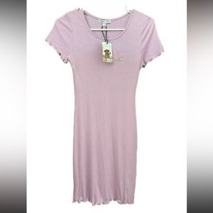 Sincerely Jules Purple Ribbed Dress